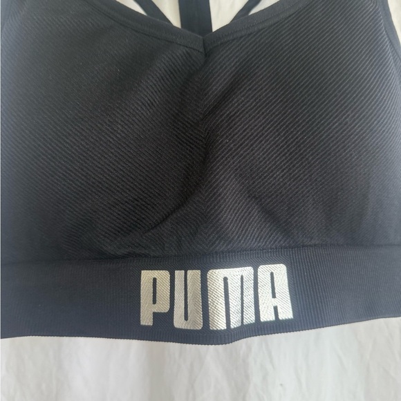 PUMA Womens Fitness Running Sports Bra Black Size Medium - Picture 9 of 11